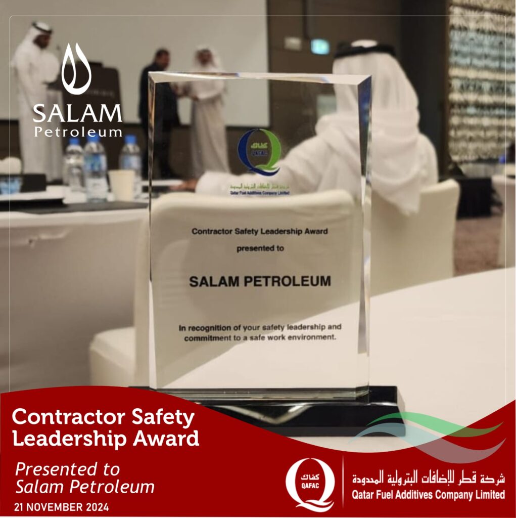 WhatsApp Image 2024 11 26 at 2.53.43 PM 1 Contractor Safety Leadership Award by Qatar Fuel Additives Company (QAFAC)